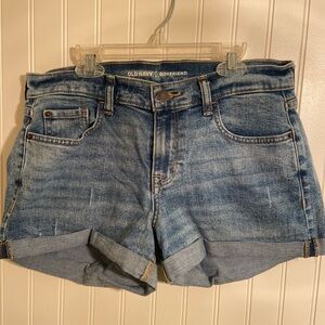 Old Navy Women's Light Blue Jean Shorts Boyfriend Cut